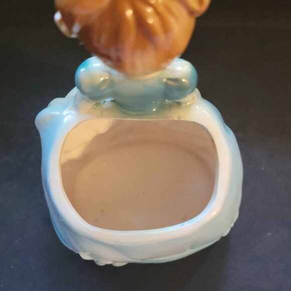 Vintage Napcoware Lady In Blue Dress Planter - Rubens Original #4116 - Picture 9 of 10